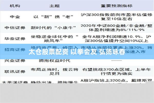 太仓股票配资 以拳会友 弘扬咏春