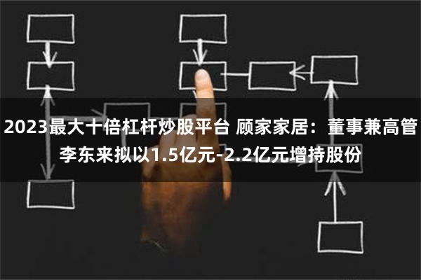 2023最大十倍杠杆炒股平台 顾家家居：董事兼高管李东来拟以1.5亿元-2.2亿元增持股份