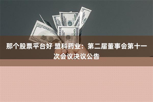 那个股票平台好 盟科药业：第二届董事会第十一次会议决议公告